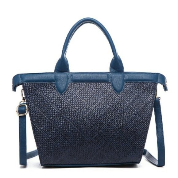 Handbags - 🆕Navy Large Structured Tote w/Crossbody